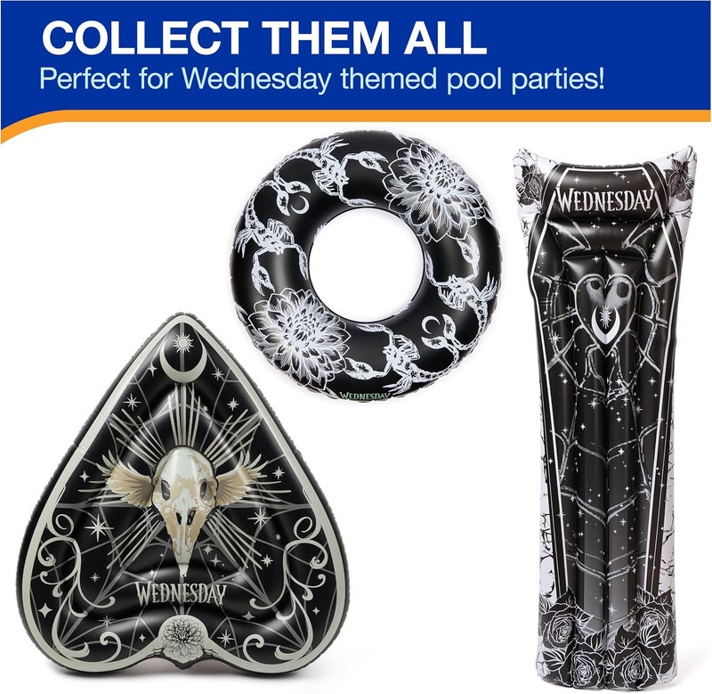 SwimWays Wednesday Swim Tube Pool Float, Inflatable Pool Floats & Kids Pool Toys, Swimming Pool Accessories & Beach Essentials for Teens Aged 14 & Up - Image 5